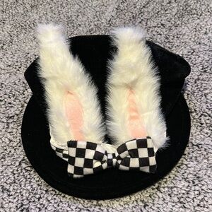 Mad Hatter Top Hat White Rabbit Ears Alice In Wonderland, Halloween, Cosplay